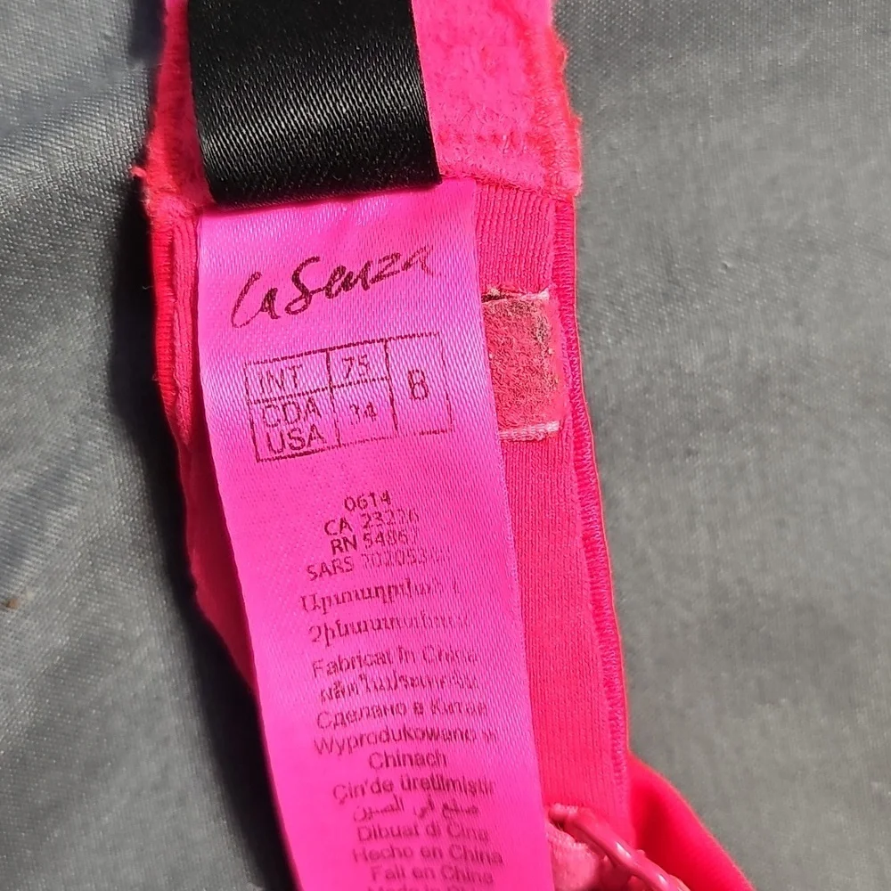 La SENZA Vibrant Pink Lace Bra - Picture 3 of 3